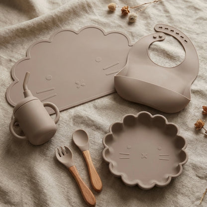 Baby Lyra Food Grade Silicone Feeding Set - Microwave Safe