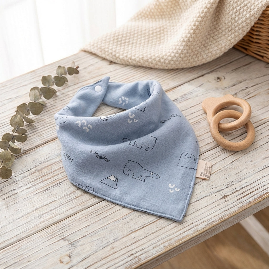 Baby Lyra Cotton Feeding Bibs - Soft & Absorbent