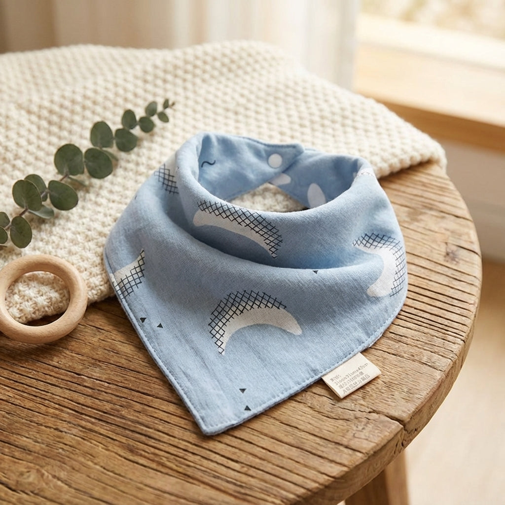 Baby Lyra Cotton Feeding Bibs - Soft & Absorbent