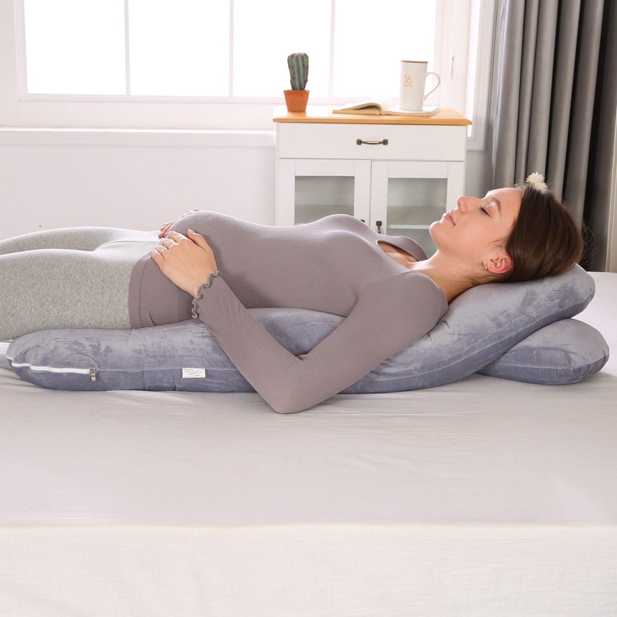 U-Shaped Pregnancy Body Pillow – Full Body Maternity Support