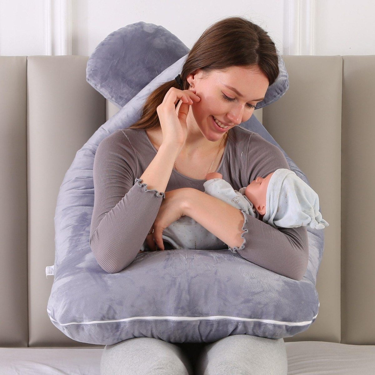 U-Shaped Pregnancy Body Pillow – Full Body Maternity Support